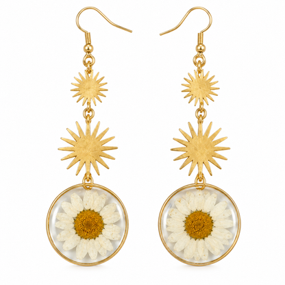 Boucles d’oreilles Marguerite bohème