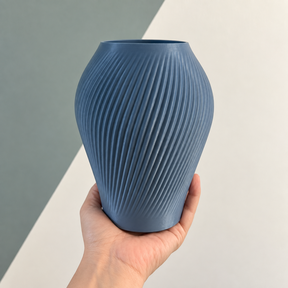 ANTIQUE Vase étanche d'origine végétale Bleu