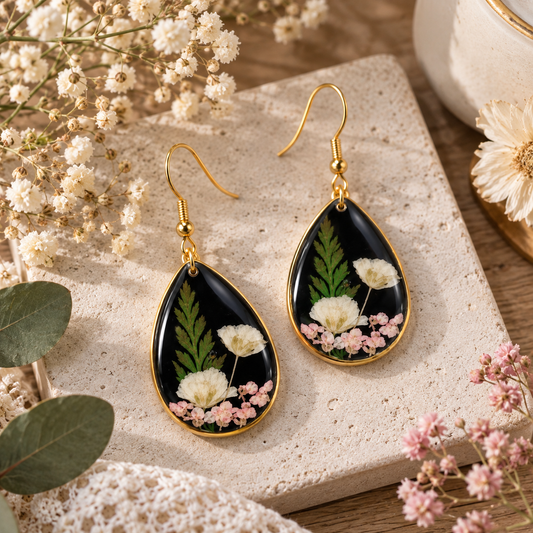 Boucles d’oreilles Jardin nocturne