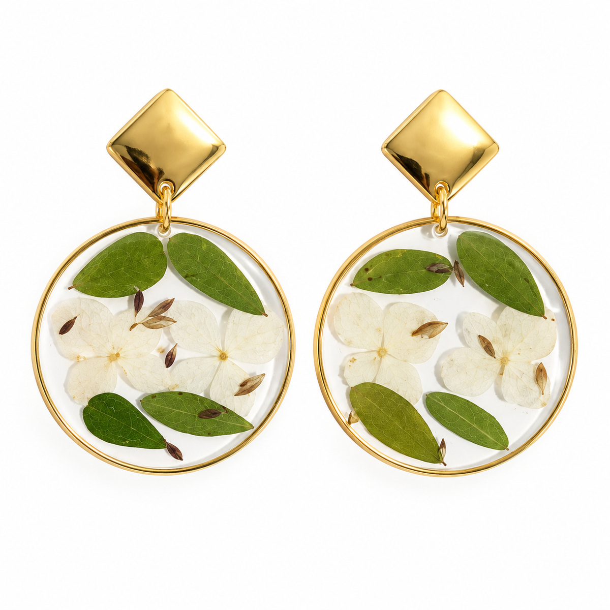 Boucles d’oreilles Éclat d’hortensia