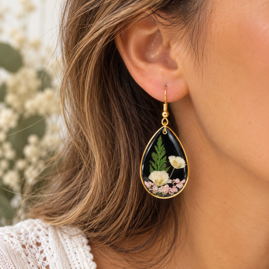 Boucles d’oreilles Jardin nocturne