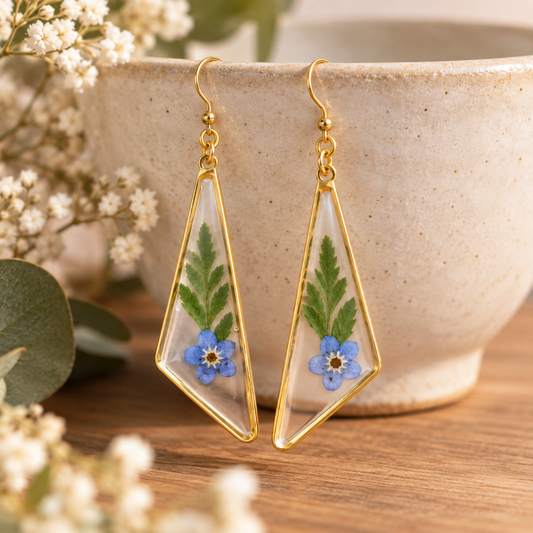 Boucles d’oreilles Myosotis