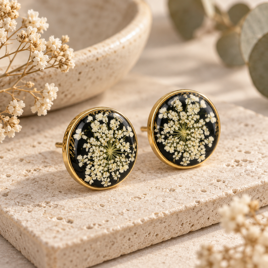 Clous d’oreilles Dentelle blanche