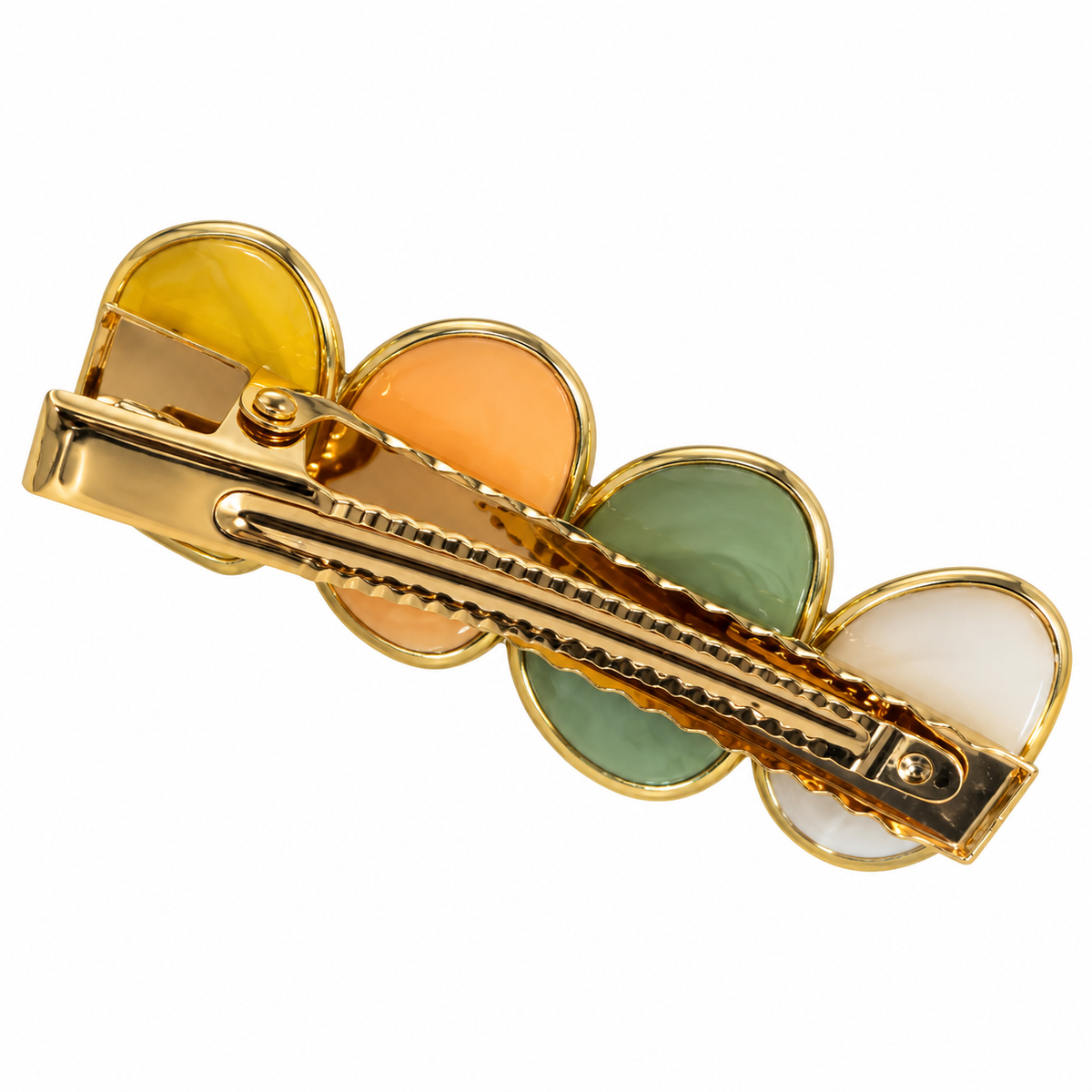Barrette florale Jardin tendre