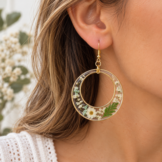 Boucles d’oreilles Couronne végétale