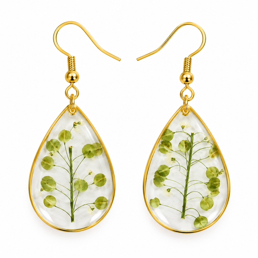 Boucles d’oreilles Herbier délicat