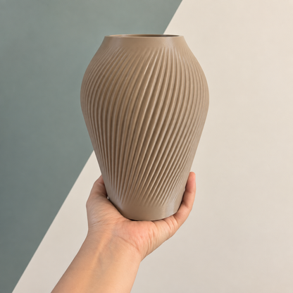 ANTIQUE Vase étanche d'origine végétale Beige