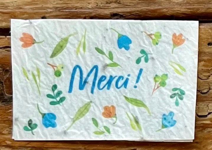 Merci! Mini carte à planter