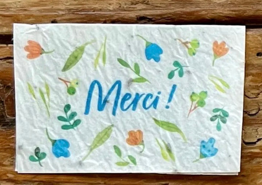Merci! Mini carte à planter