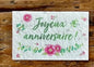 Joyeux anniversaire! Mini carte à planter