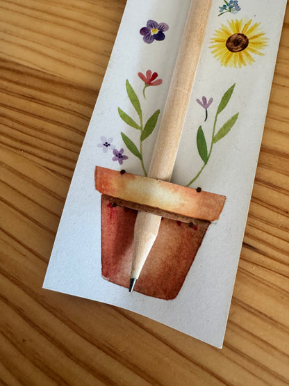 Crayon à planter de fleurs sauvages