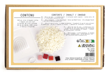 Kit Bougie Terrazzo Cire de Colza