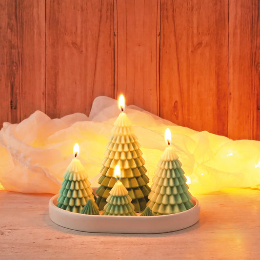 Kit DIY bougies Forêt de sapins