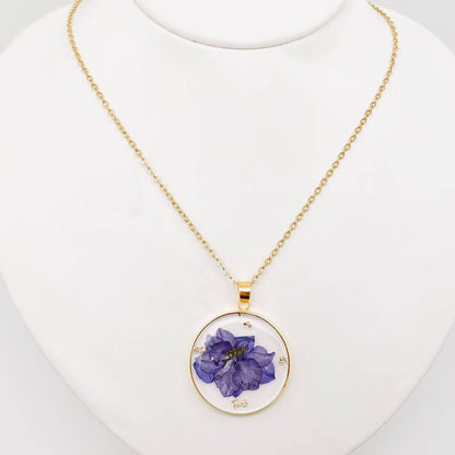 Collier Délicat Delphinium