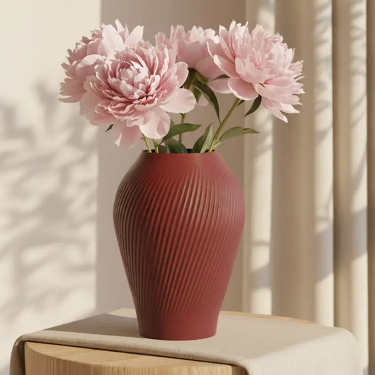 ANTIQUE Vase étanche d'origine végétale Rouge antique