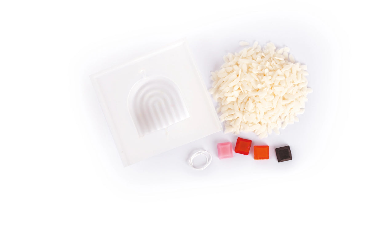 Kit Bougie Terrazzo Cire de Colza