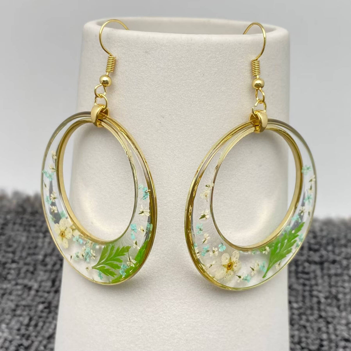 Boucles d’oreilles Couronne végétale