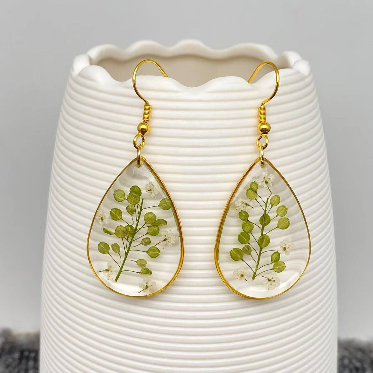 Boucles d’oreilles Herbier délicat