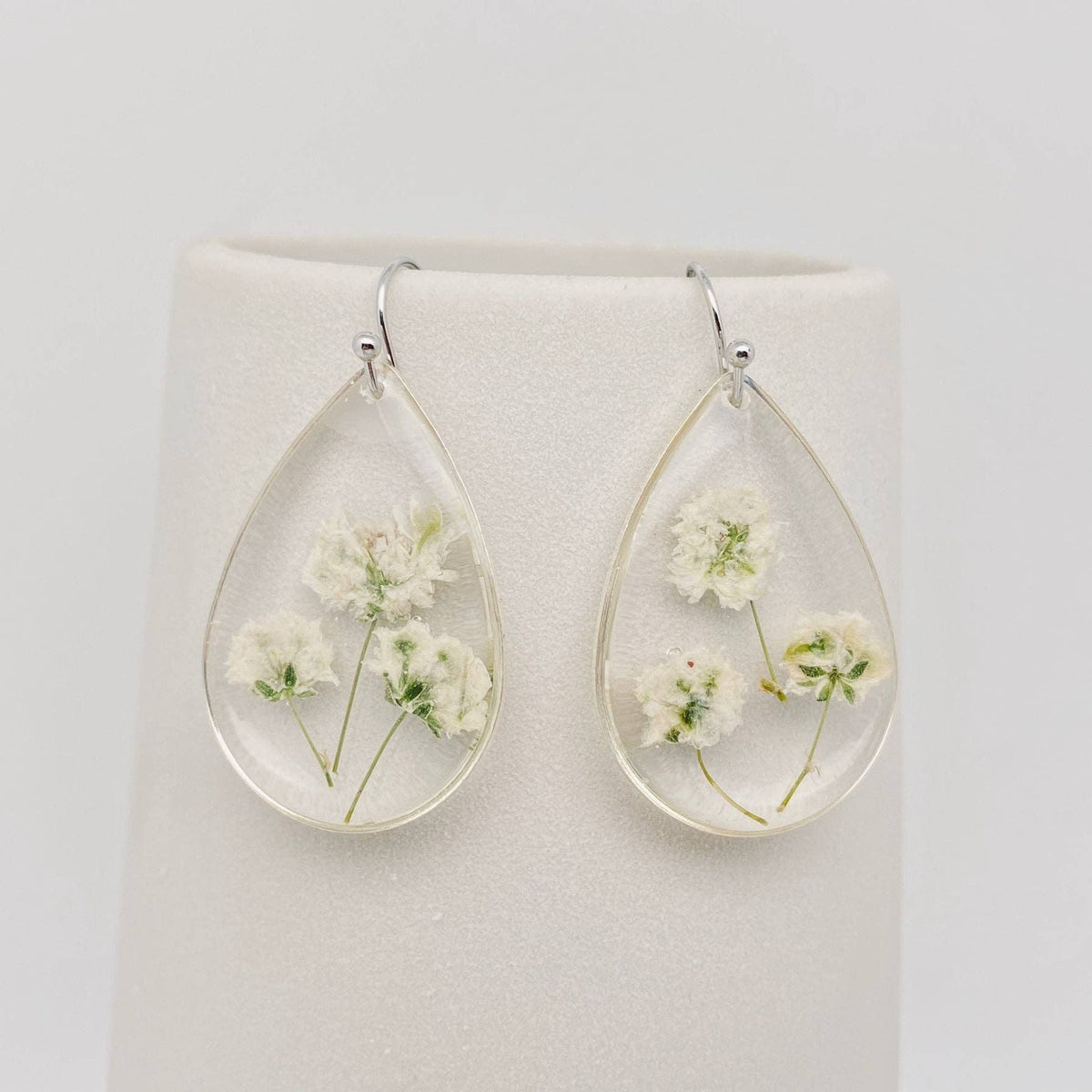 Boucles d’oreilles Goutte de Gypsophile