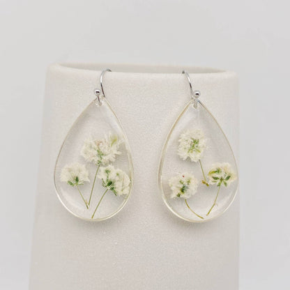 Boucles d’oreilles Goutte de Gypsophile