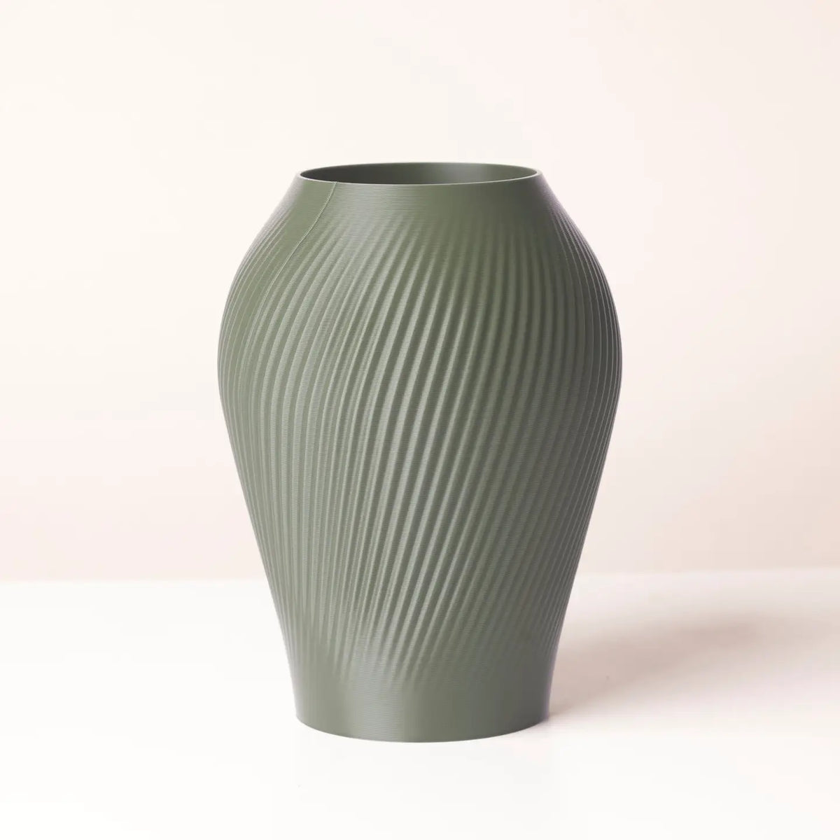 ANTIQUE Vase étanche d'origine végétale Vert Grisé